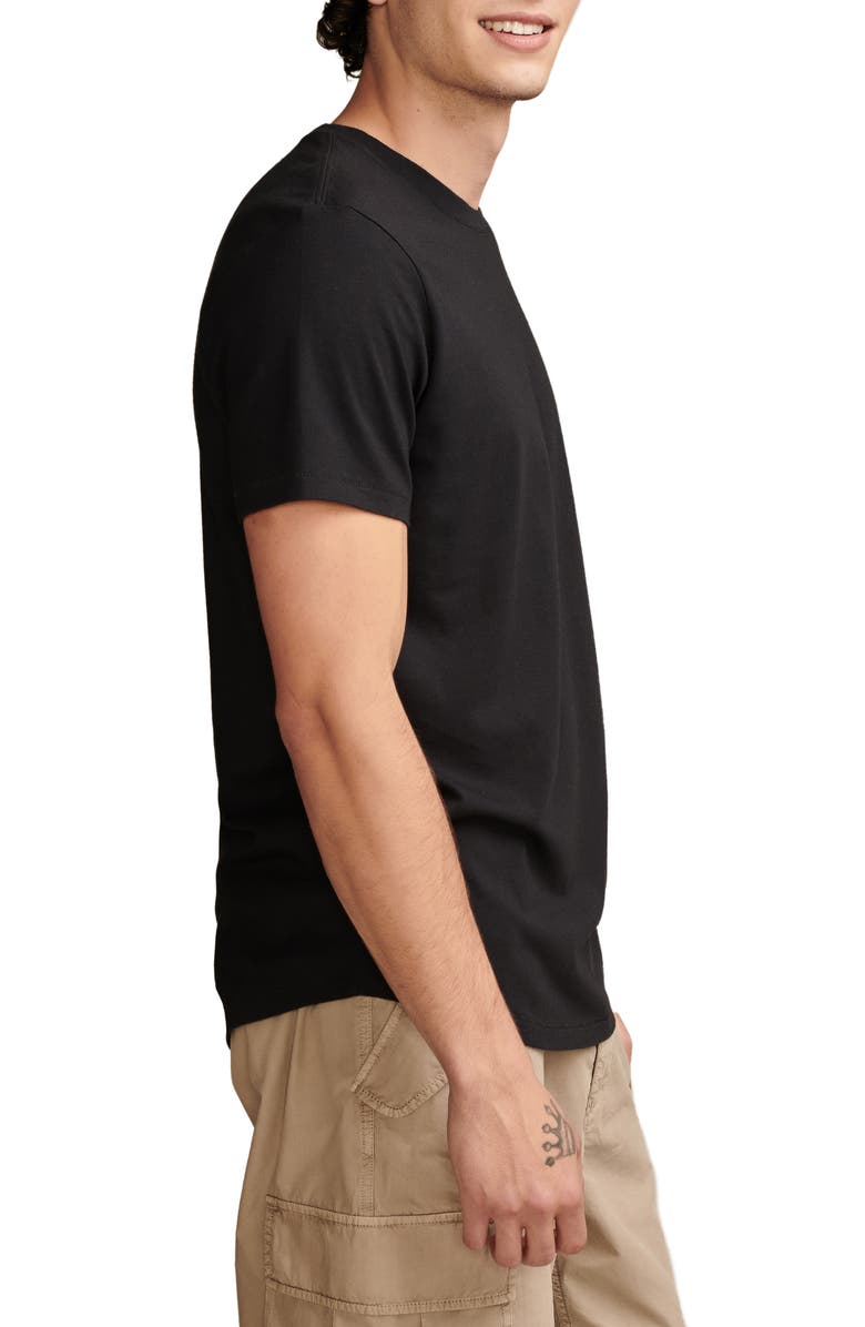 Lucky Brand Crewneck Supima<sup>®</sup> Cotton T-Shirt, Alternate, color, Jet Black