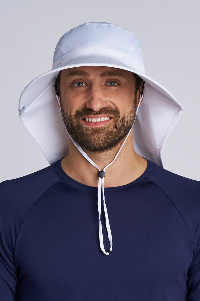 Unisex SafeShade Hat Wide Brim Sun Hat, UPF 50+ Sun Protection, Alternate, color, White