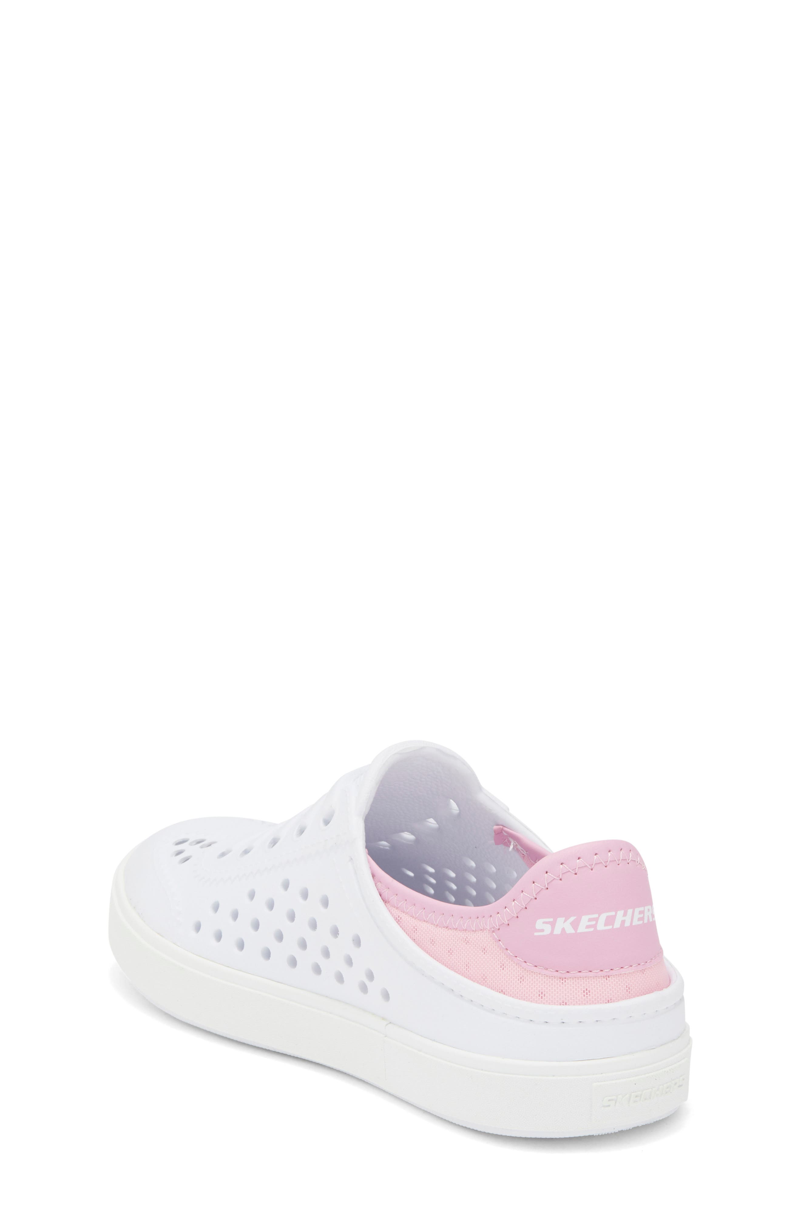 SKECHERS Kids' Breezy Steps Sneaker, Alternate, color, White/ Pink
