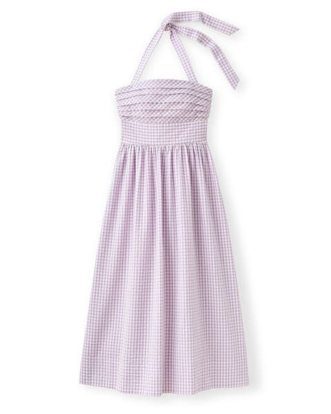 Chalmers Gingham Halter Midi Dress