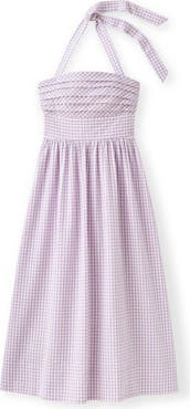 Cartolina Chalmers Gingham Halter Midi Dress
