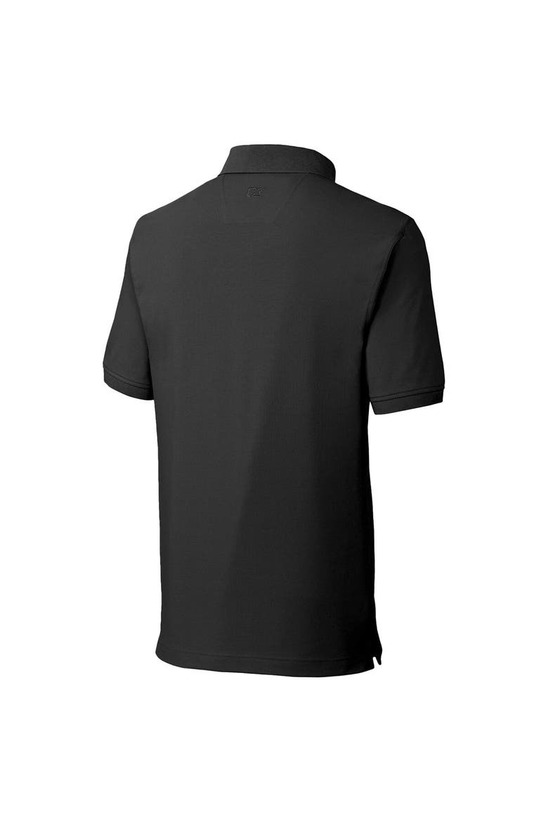 Men's Cutter & Buck Black Virginia Tech Hokies Advantage Tri-Blend DryTec Pique Polo, Alternate, color, Black