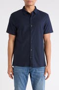 Calvin Klein Stripe Classic Fit Short Sleeve Button-Up Shirt