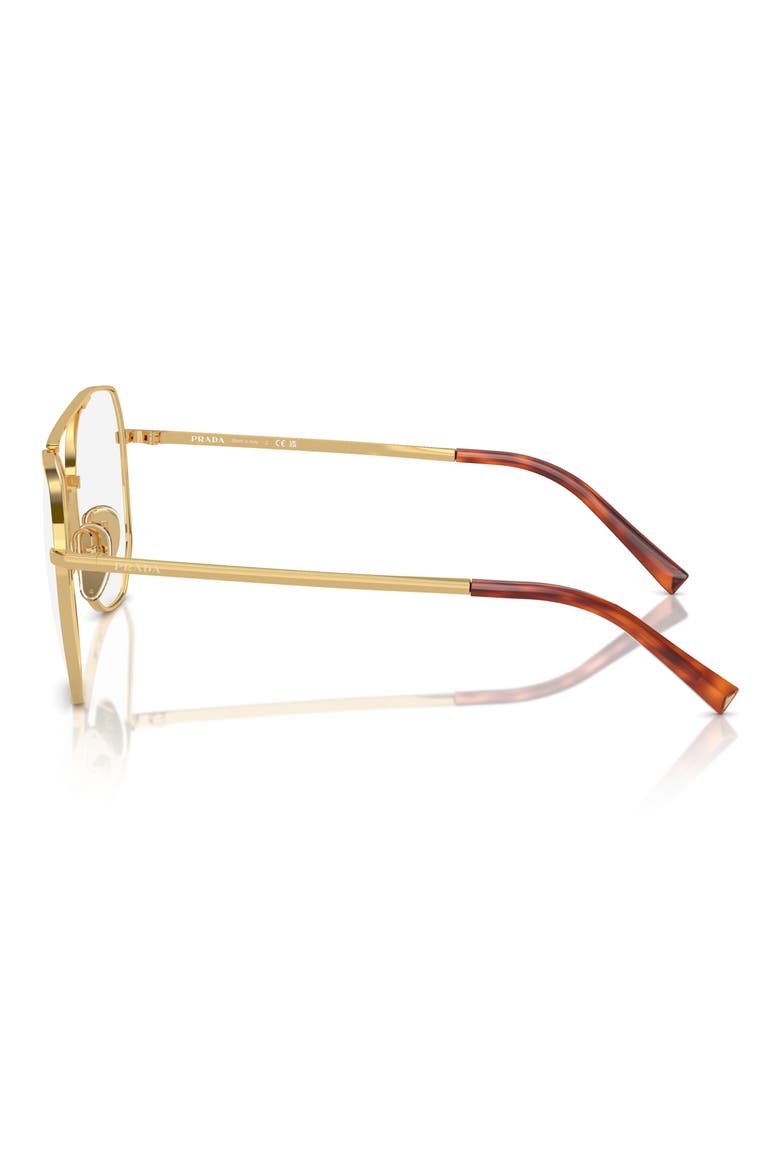 56mm Round Optical Glasses, Alternate, color, GOLD