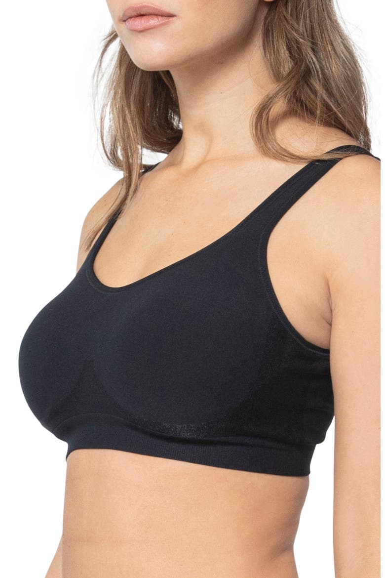 The Comfort Shaping Bra with Adjustable Straps, Alternate, color, Black