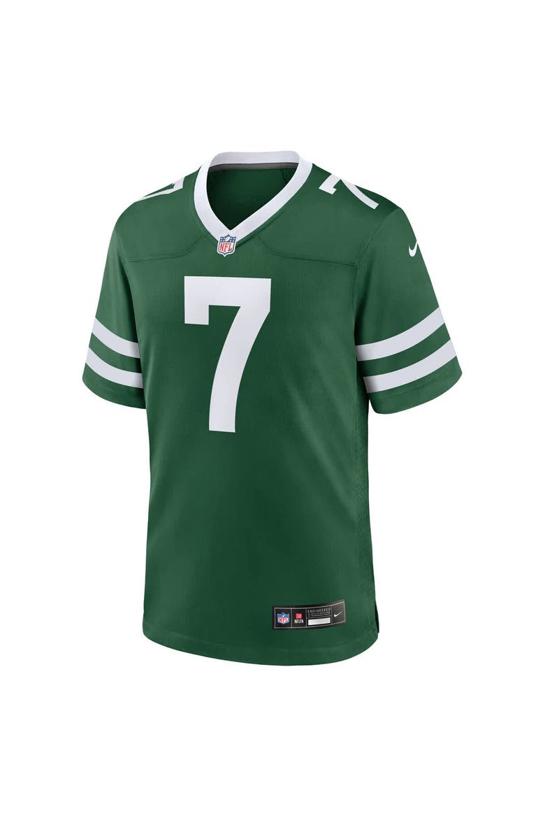 Youth Nike Justin Fields Legacy Green New York Jets Game Player Jersey, Alternate, color, Green