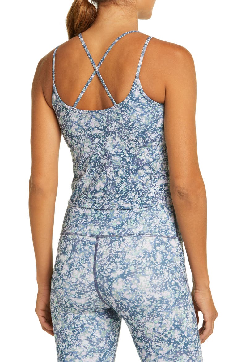 Studio Lite Camo Print Tank, Alternate, color, BLUE MARLIN FLOWER FIELDS