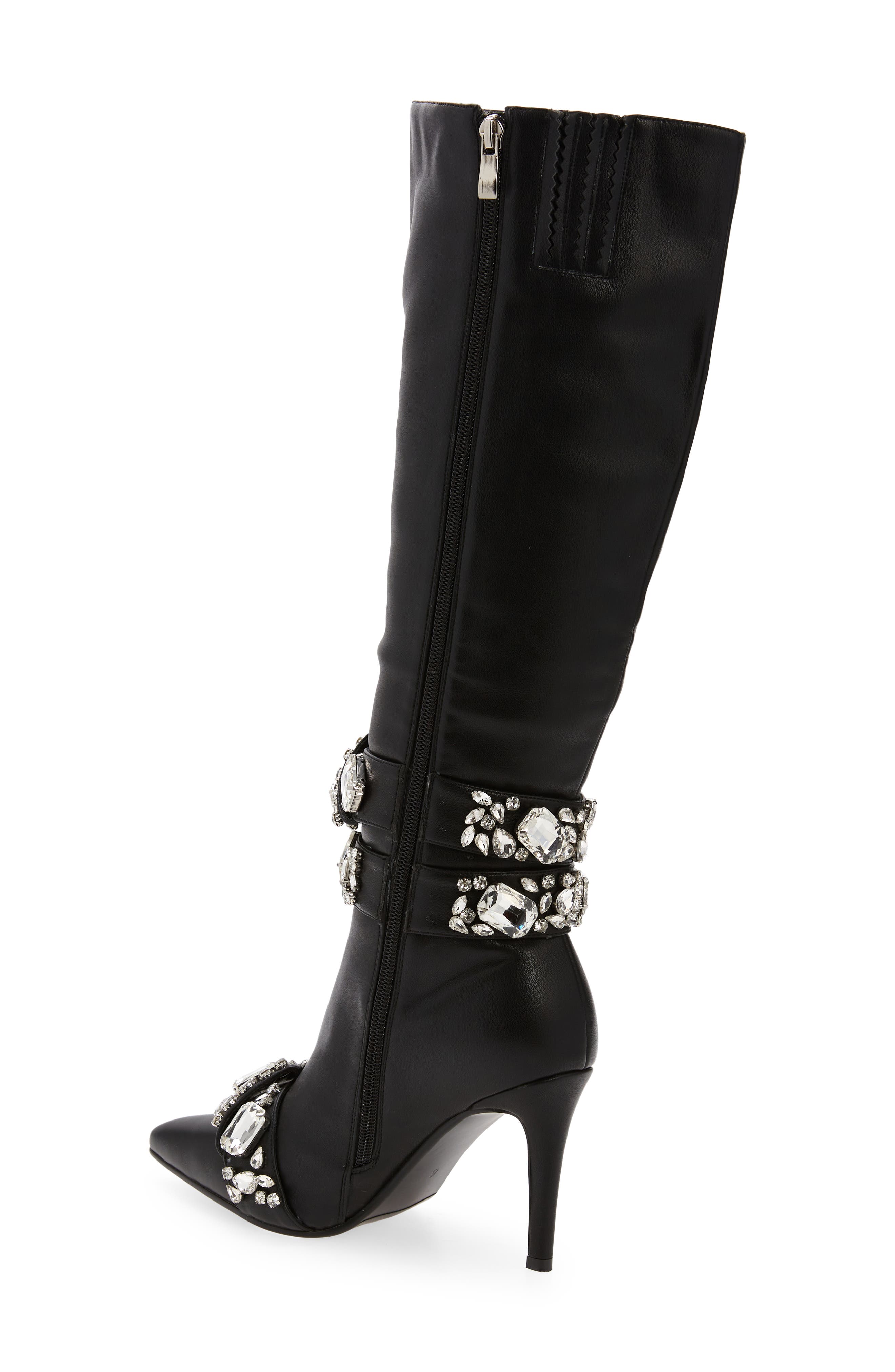 Alonza Knee High Boot, Alternate, color, BLACK