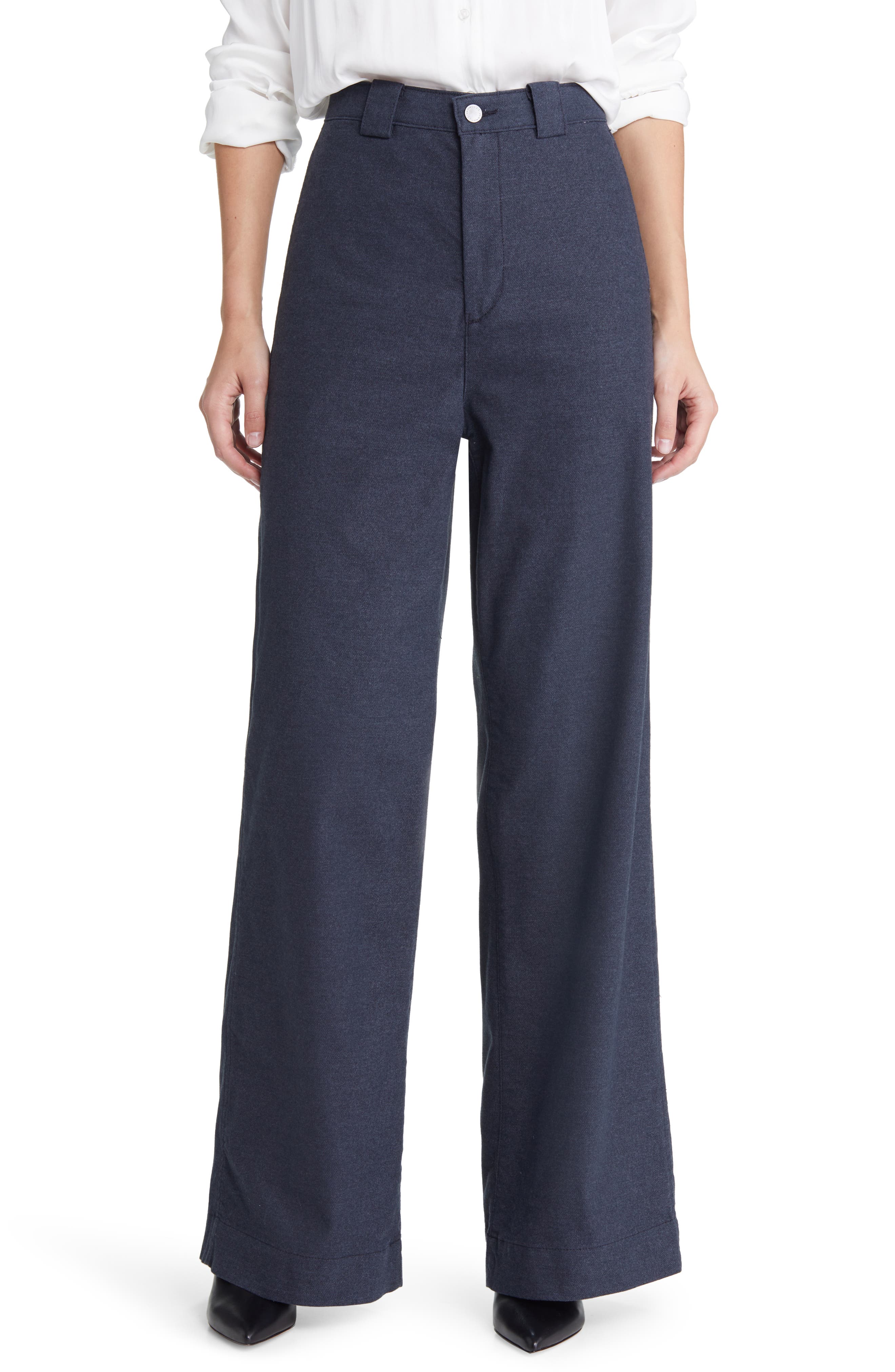 AG Deven Tailored High Waist Wide Leg Pants