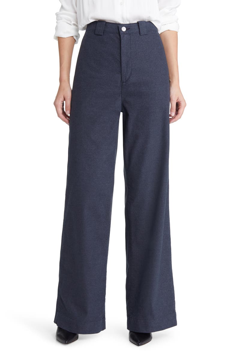 Deven Tailored High Waist Wide Leg Pants, Main, color, GUNPOWDER
