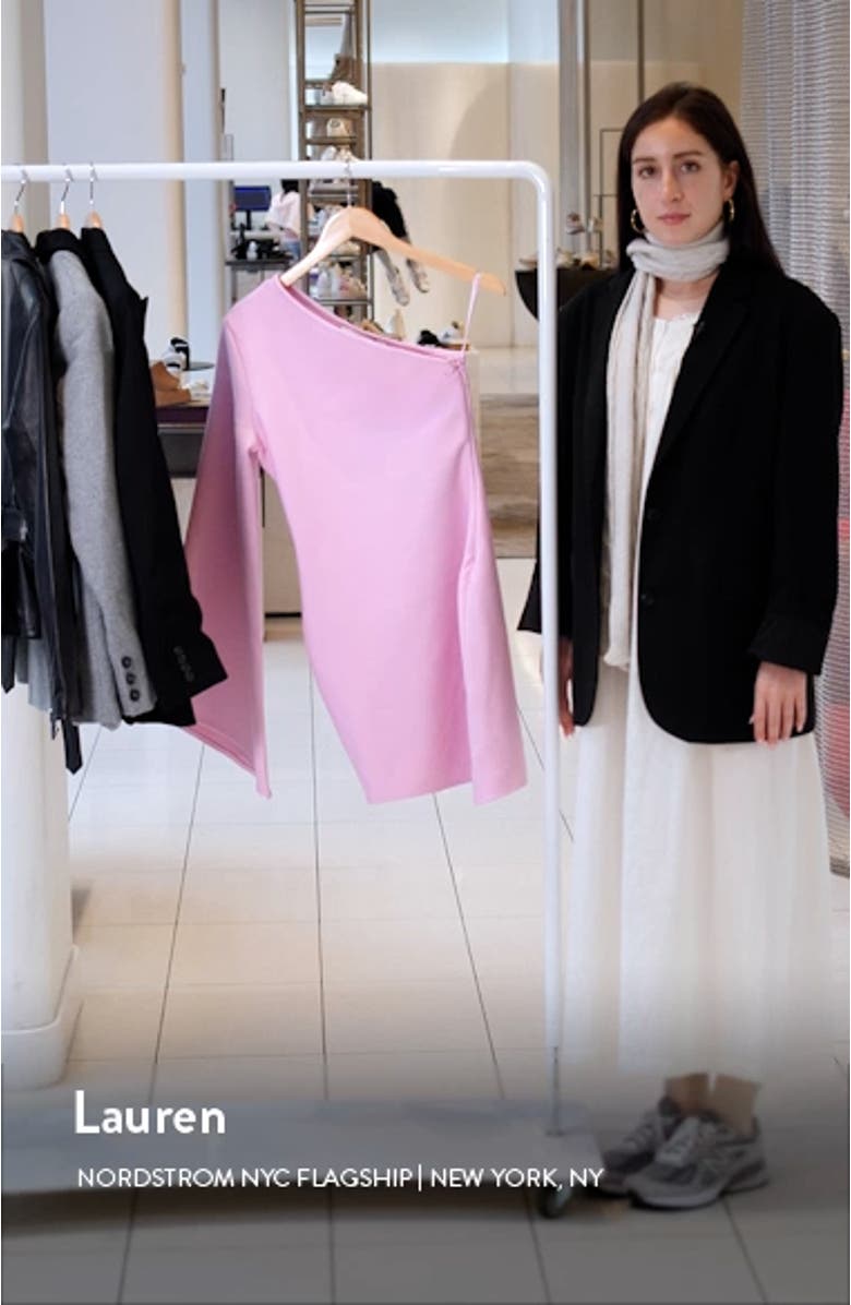 Riley One-Shoulder Minidress, sales video thumbnail