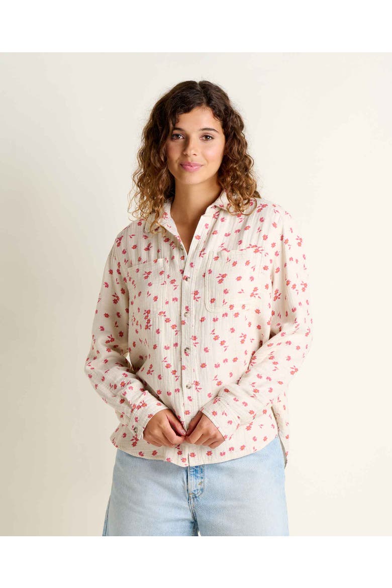 Tate Double Weave Long Sleeve Shirt, Main, color, Salt Print