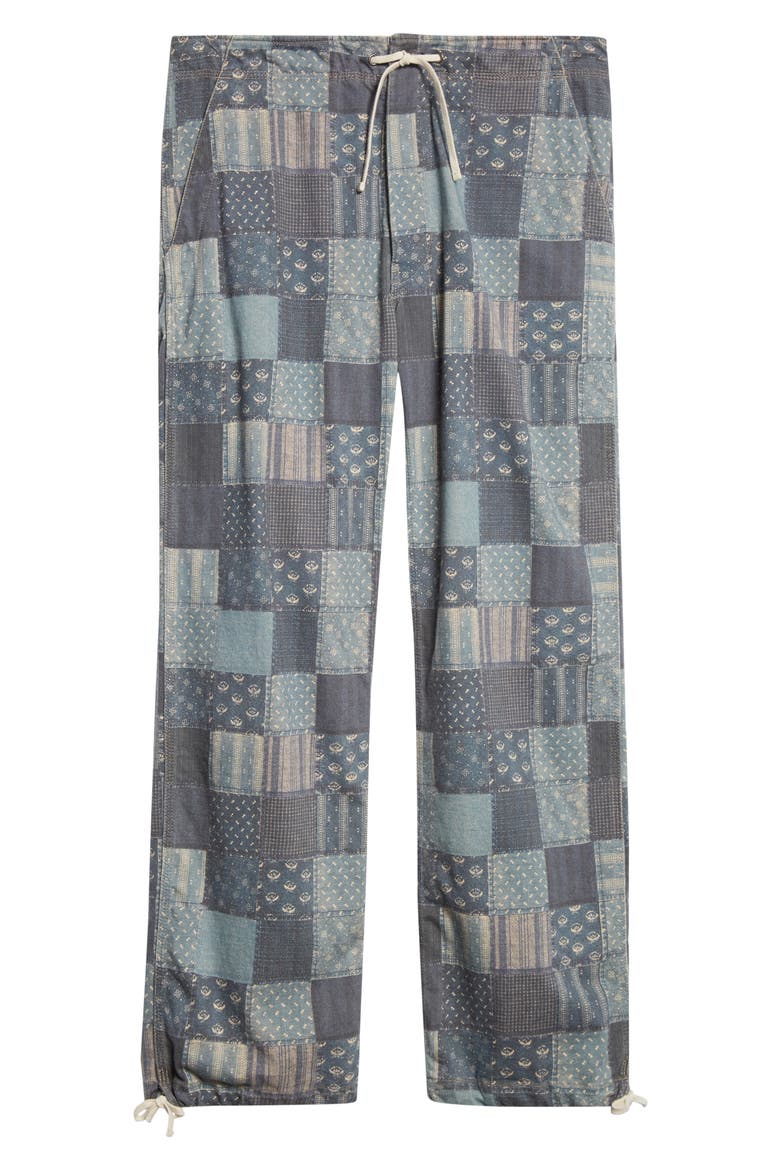 Patchwork Trompe l'Oeil Jersey Joggers, Alternate, color, NAVY/ MULTI
