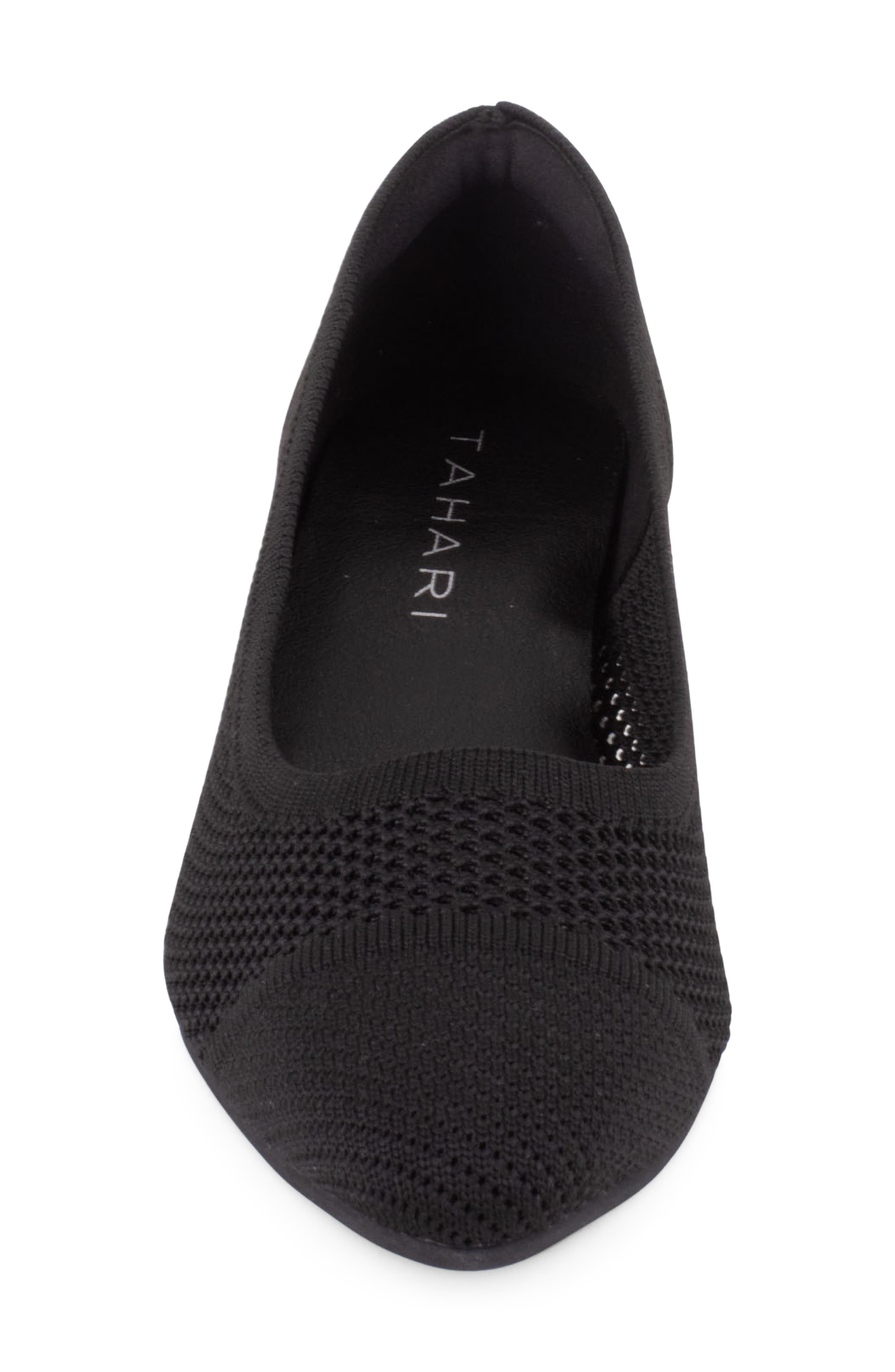Tahari Basilica Cap Toe Pump, Alternate, color, Black