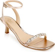 Jewel Badgley Mischka Charisma Kitten Heel Ankle Strap Sandal