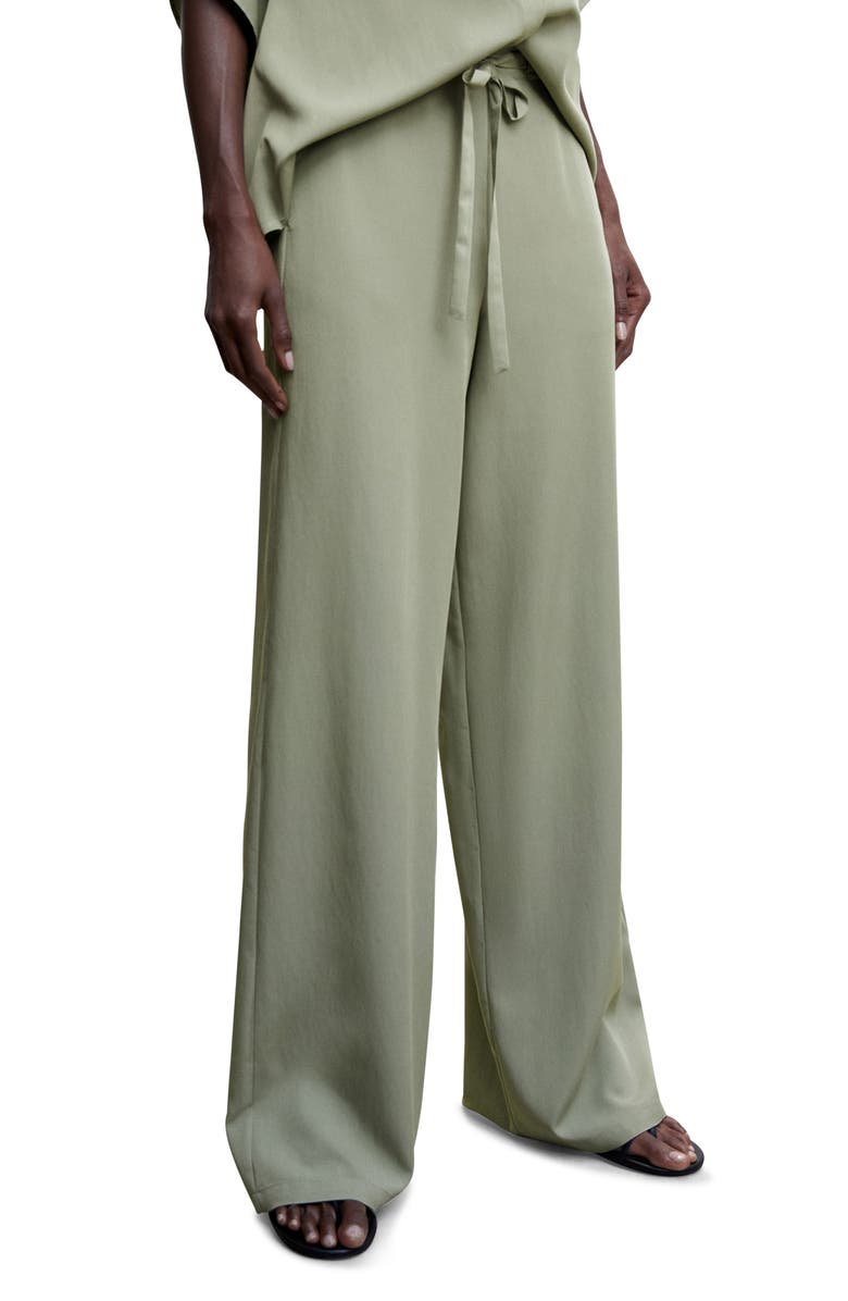 MANGO Flowy Straight Leg Pants, Main, color,