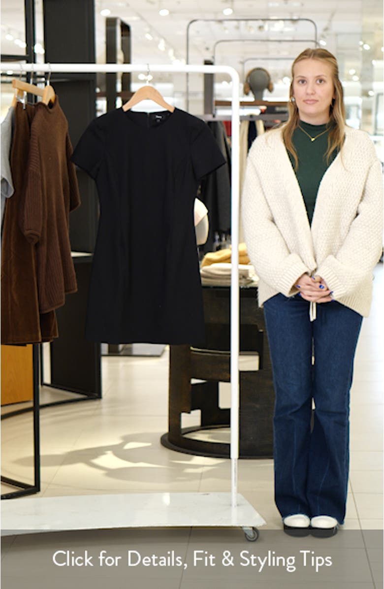 Jatinn Wool Blend Short Sleeve Dress, sales video thumbnail