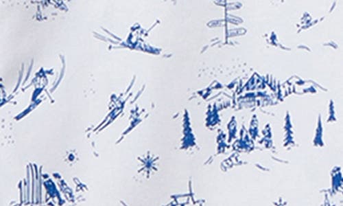 Petite Plume Après Ski Brushed Cotton Twill Pajama Pants In Multi