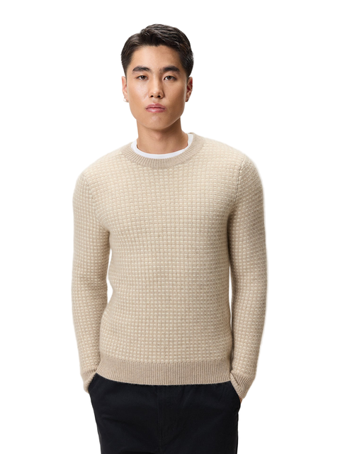Cashmere Waffle Knit Sweater