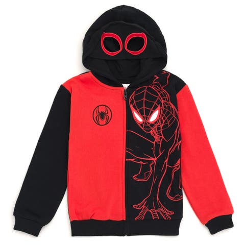 Spider-Man Cosplay Fleece Zip-Up Hoodie
