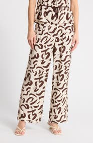 DR2 by Daniel Rainn Abstract Espresso Print Pants
