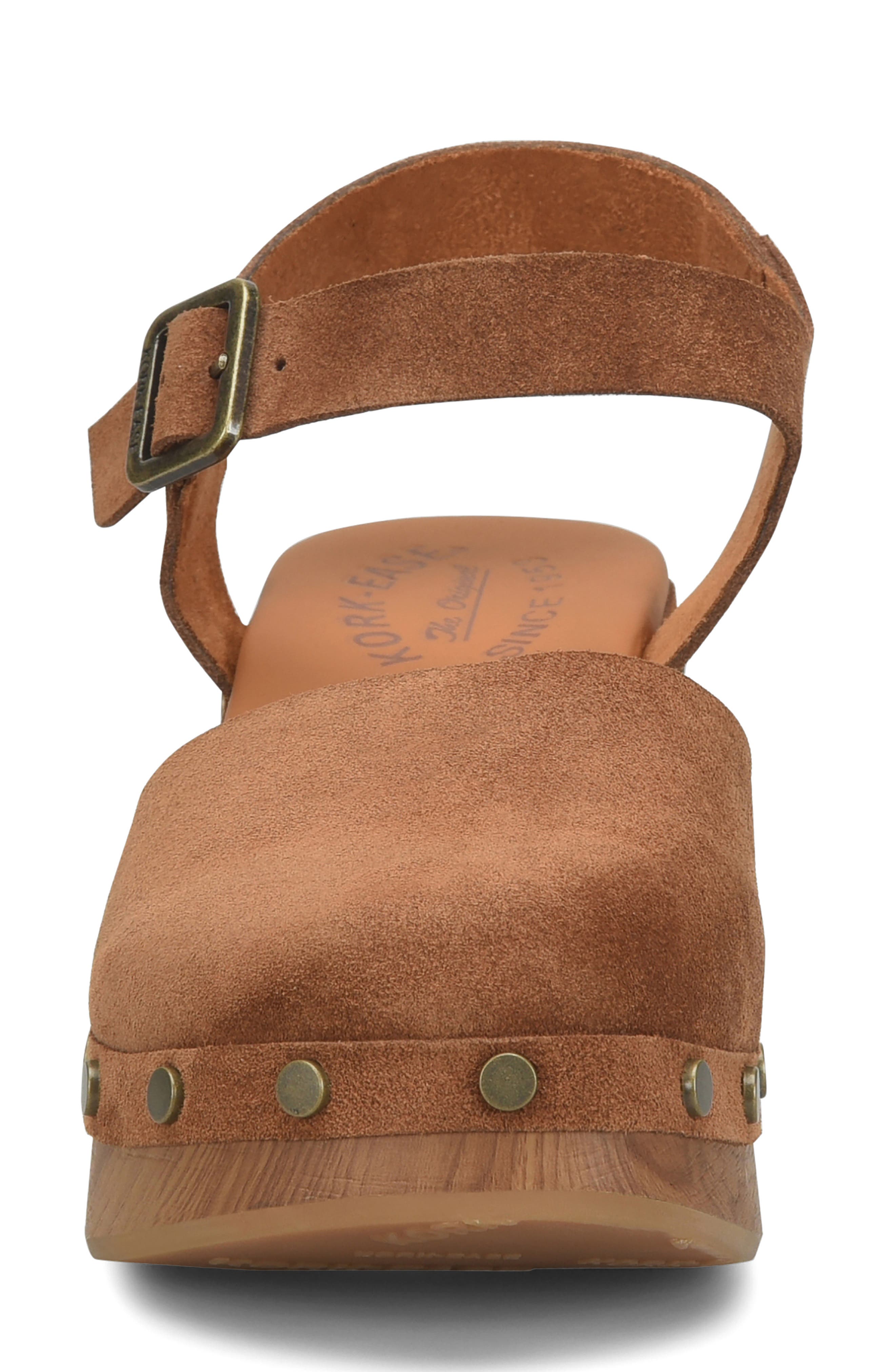 Kork-Ease<sup>®</sup> Tribecca Ankle Strap Platform Clog, Alternate, color, Tan Suede