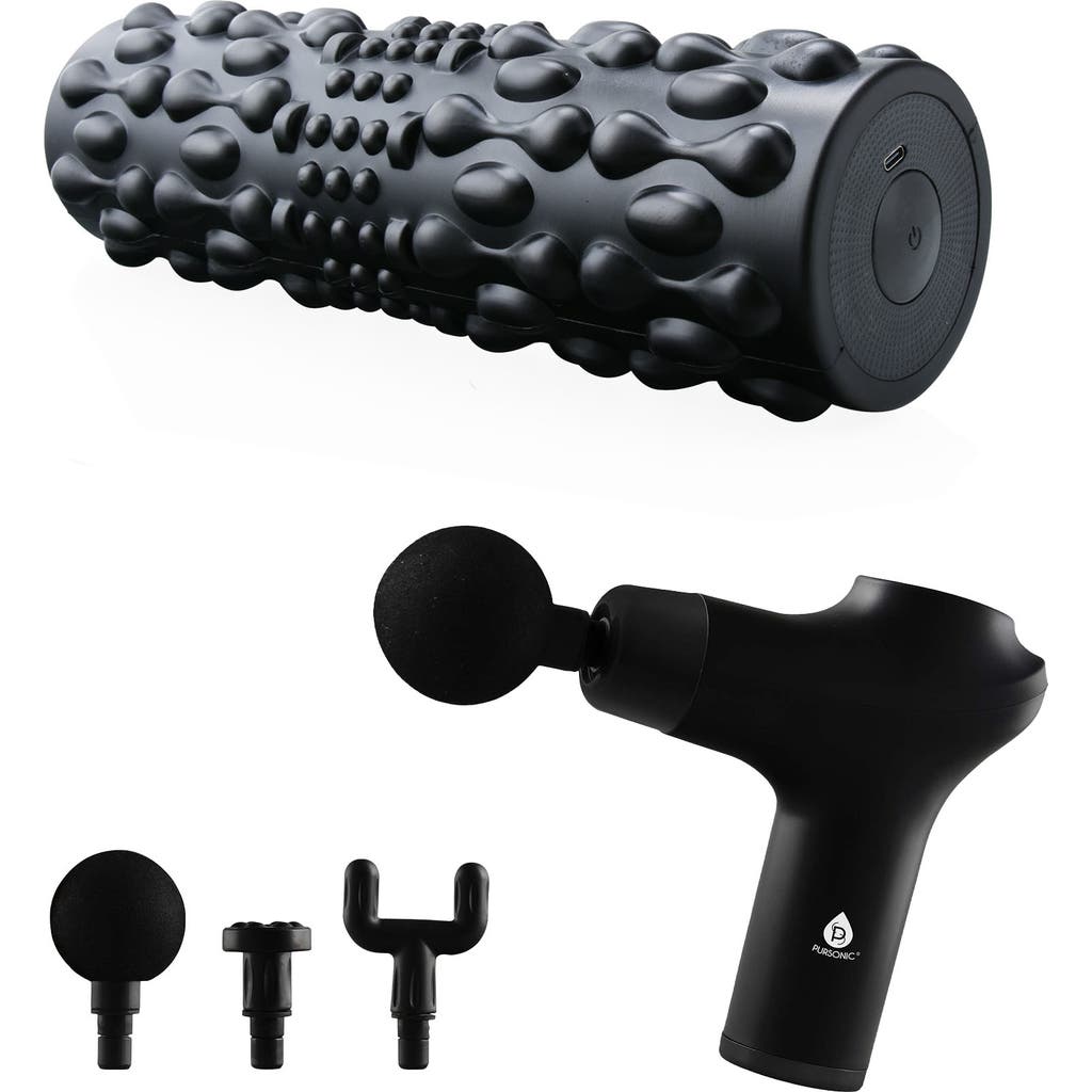 Pursonic Deep Tissue Recovery Bundle In Black