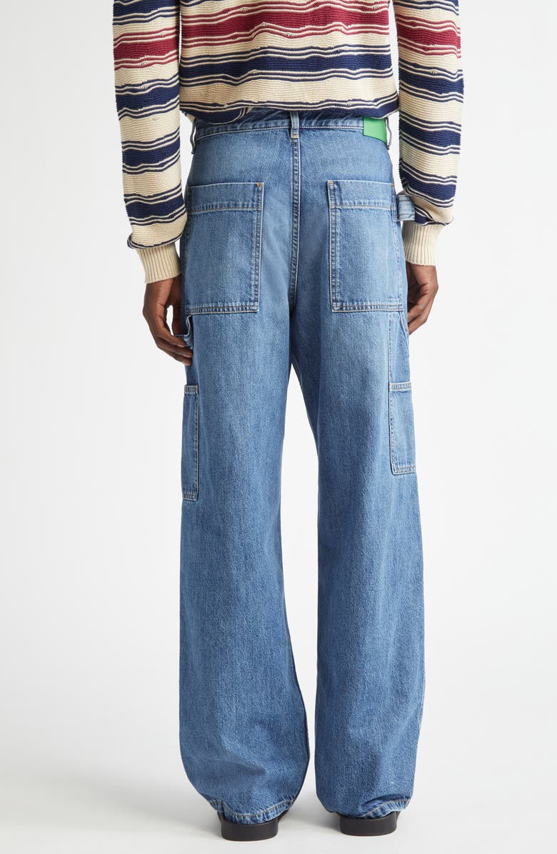 Bottega Veneta Baggy Carpenter Cargo Jeans, Alternate, color, 4715 Mid Blue