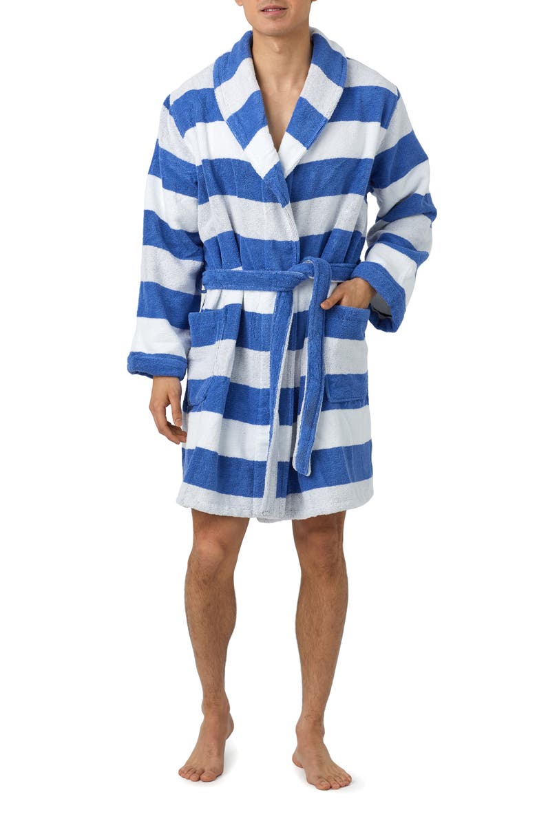 BedHead Pajamas Stripe Cotton Terry Robe, Alternate, color, 