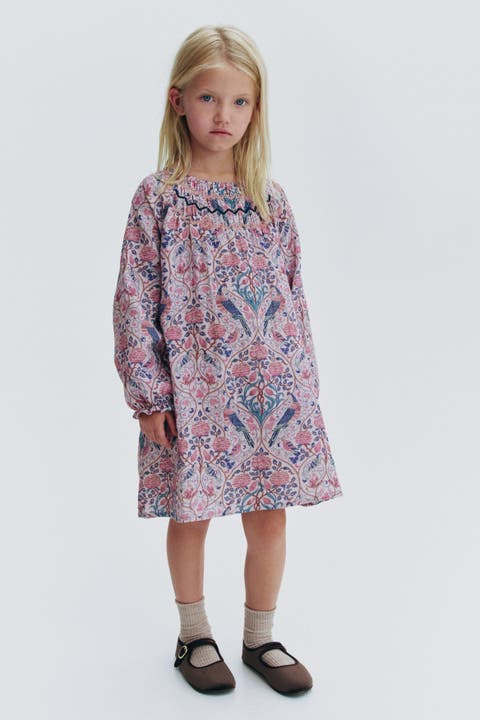 Patterned Muslin Dress
