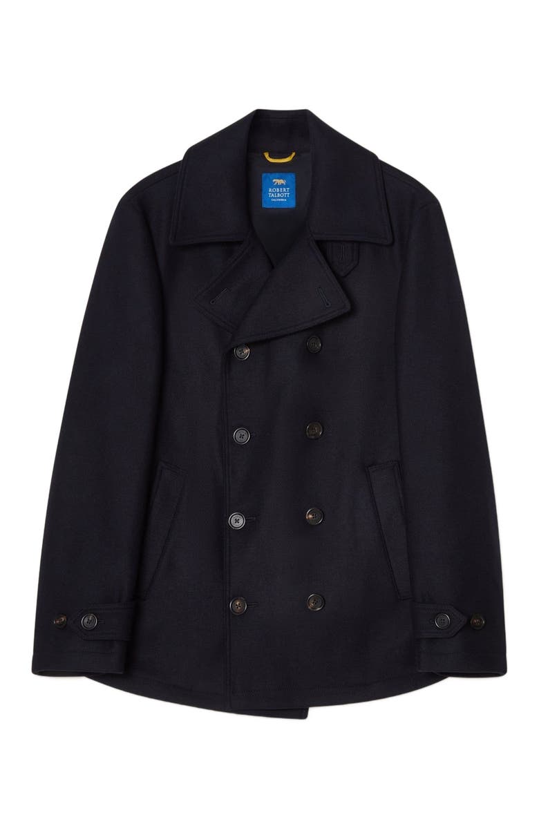 Robert Talbott Curtis Peacoat, Alternate, color, Navy
