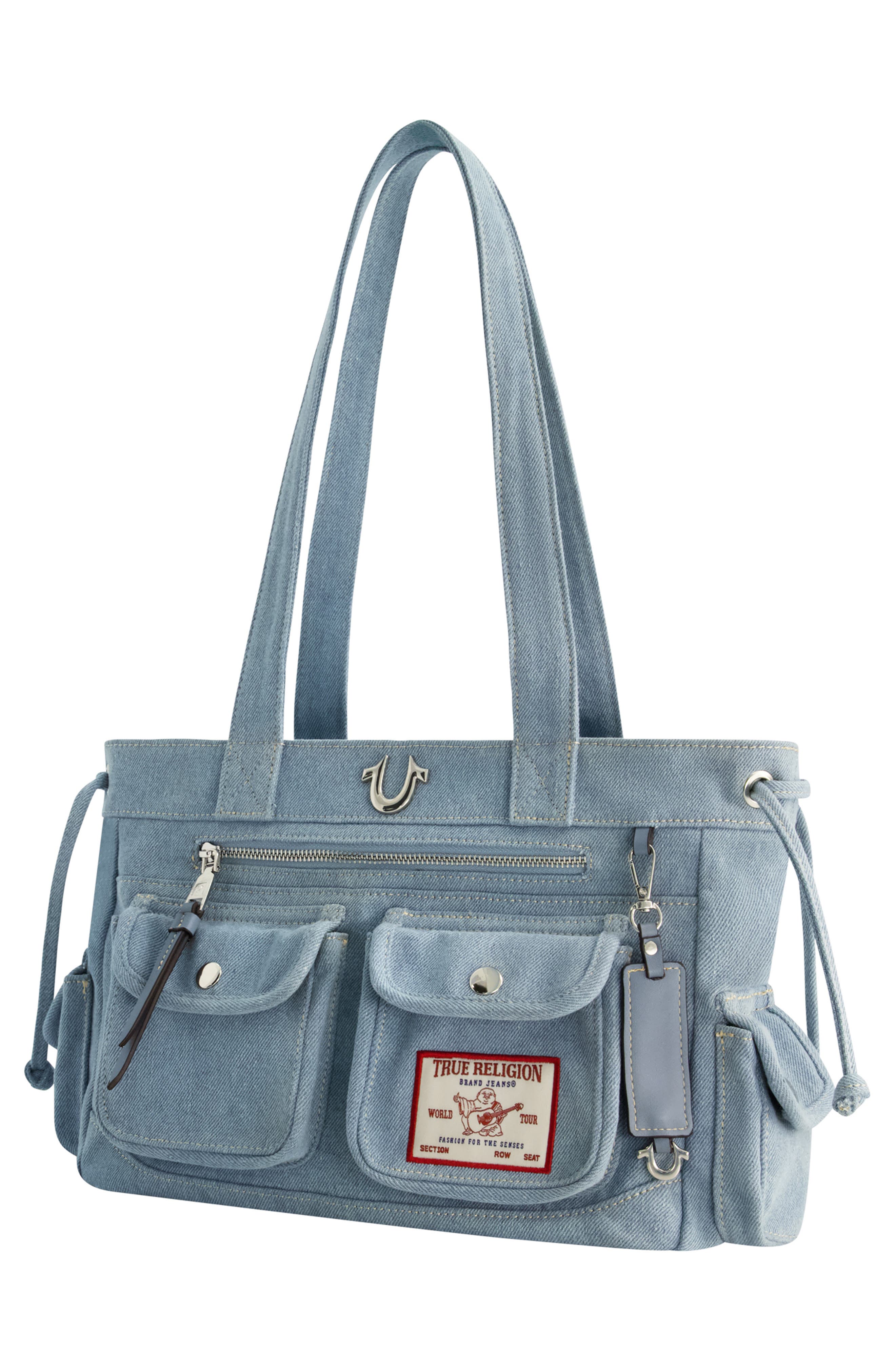 Multi-Pocket Denim Tote (Women) | Nordstrom