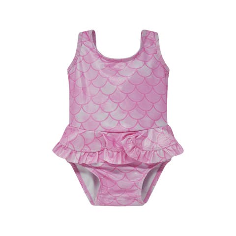 Girl's UPF 50+ Stella Infant Ruffle Swimsuit