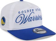New Era Men's New Era White/Royal Golden State Warriors 2025 NBA Draft On-Stage Nylon 19TWENTY Adjustable Hat