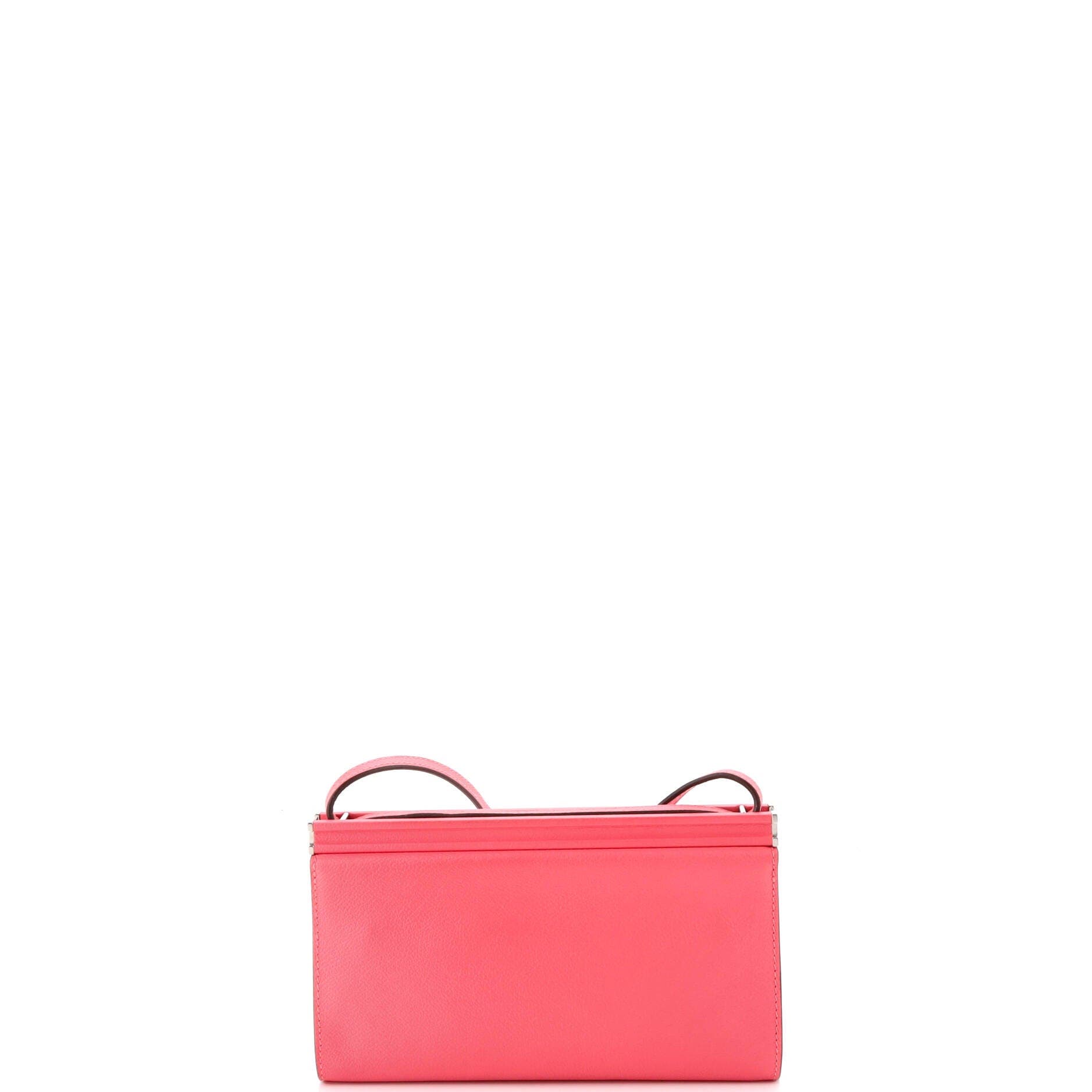 Pre-Owned Hermes Clic-H Shoulder Bag Evercolor 21, Alternate, color, Rose Azalee