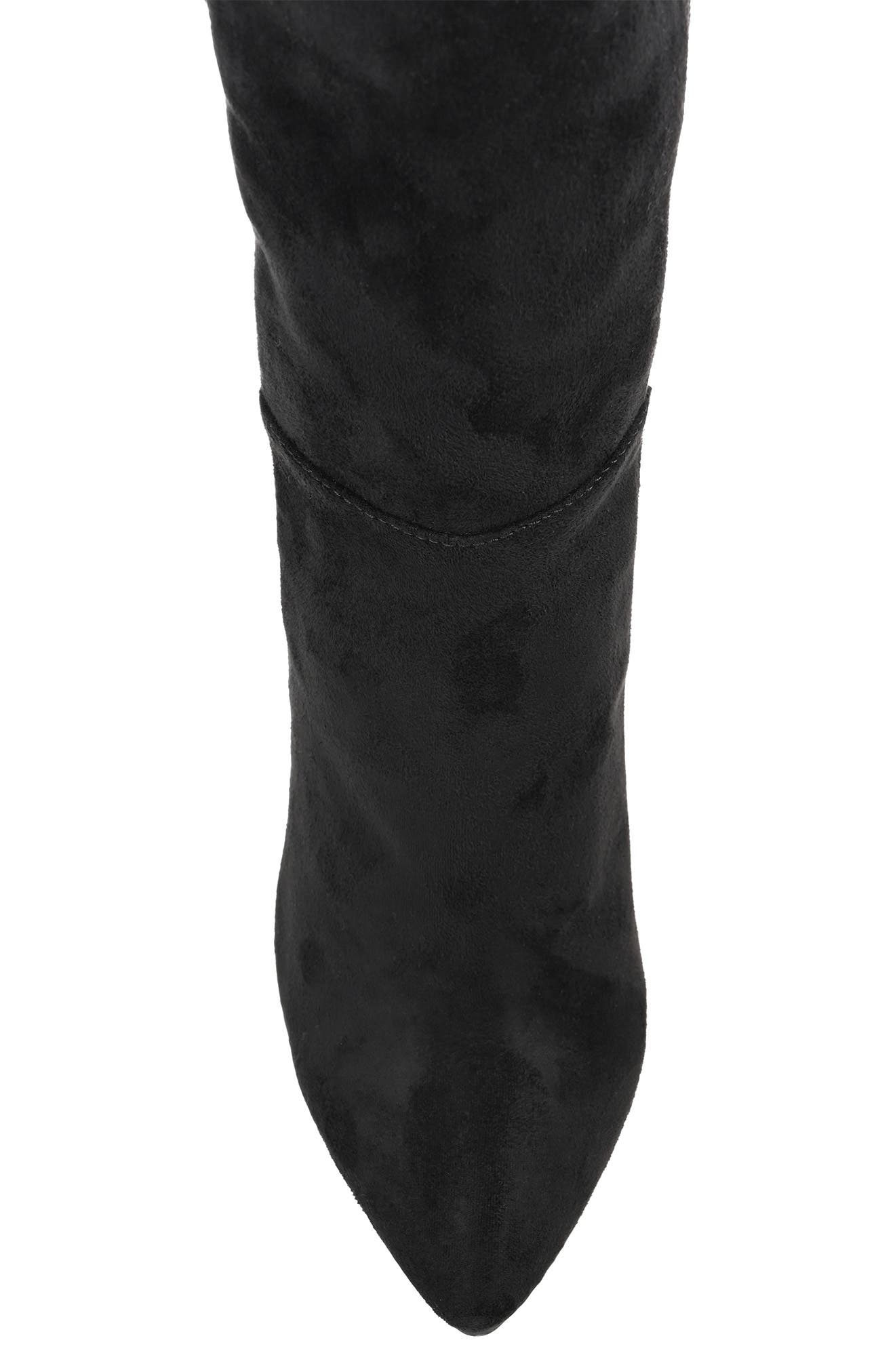 Journee Collection Dominga Block Heel Vegan Leather Boot, Alternate, color, 