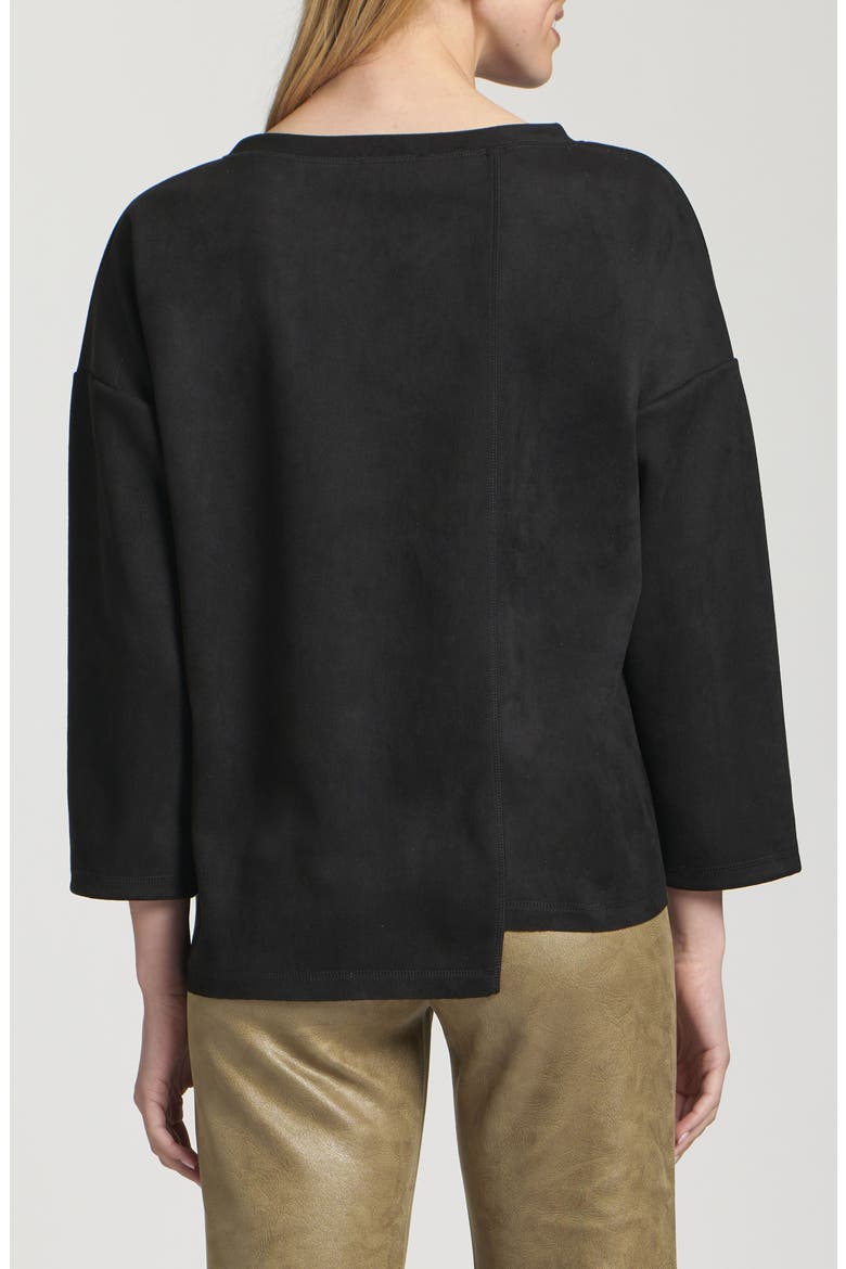 Asymmetric Pullover, Alternate, color, BLACK