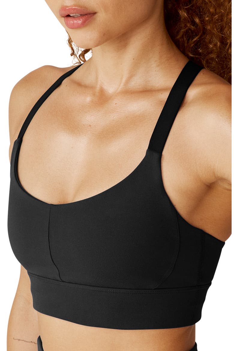 Powerbeyond Strive Longline Sports Bra, Alternate, color, BLACK