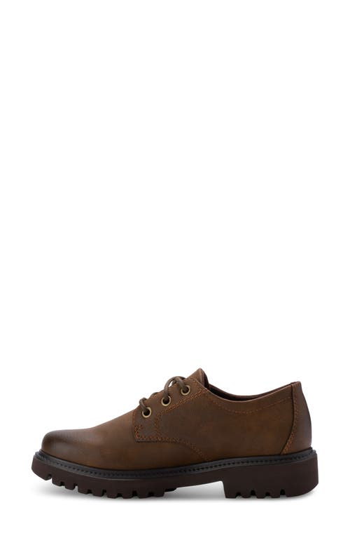 Shop Eastland Dawn Lug Sole Derby In Bomber Brown