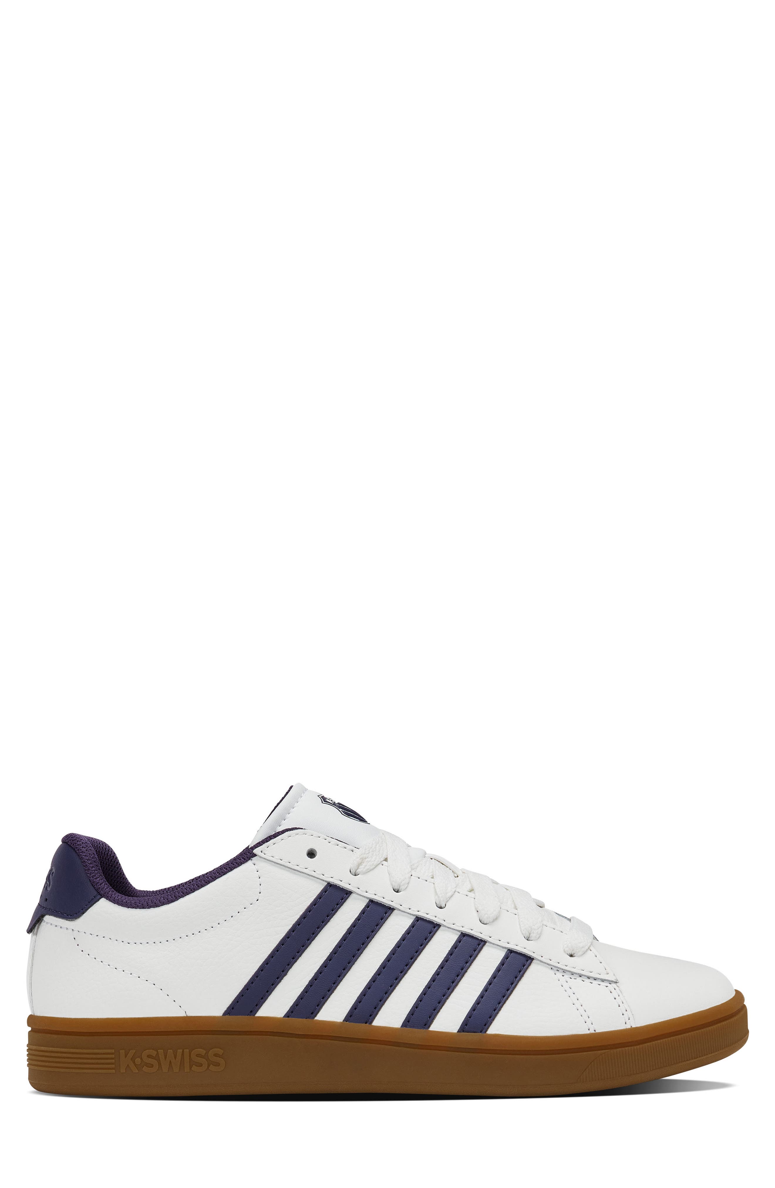 K-Swiss Court Tiebreak II Sneaker, Alternate, color, White/ Naval Academy/ Gum