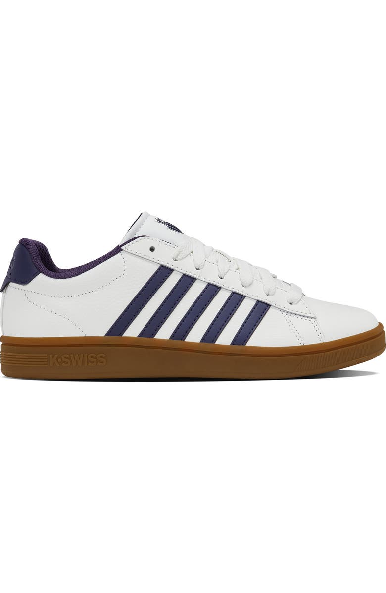 K-Swiss Court Tiebreak II Sneaker, Alternate, color, White/ Naval Academy/ Gum