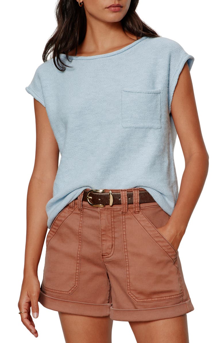 Sanctuary Easy Cotton T-Shirt, Main, color, Blue Aura