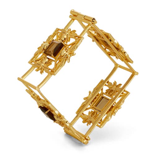 Dhwani Bansal Mori Square Cuff In Gold Plated