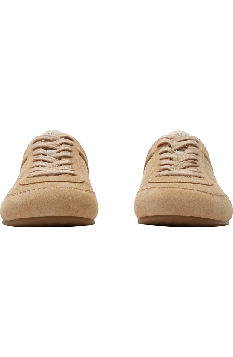 Burberry Suede Knight Runner Sneakers, Alternate, color, Flax/Dove Beige