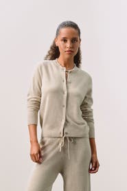 NAKED CASHMERE JAYLA BUTTON-UP CASHMERE CARDIGAN