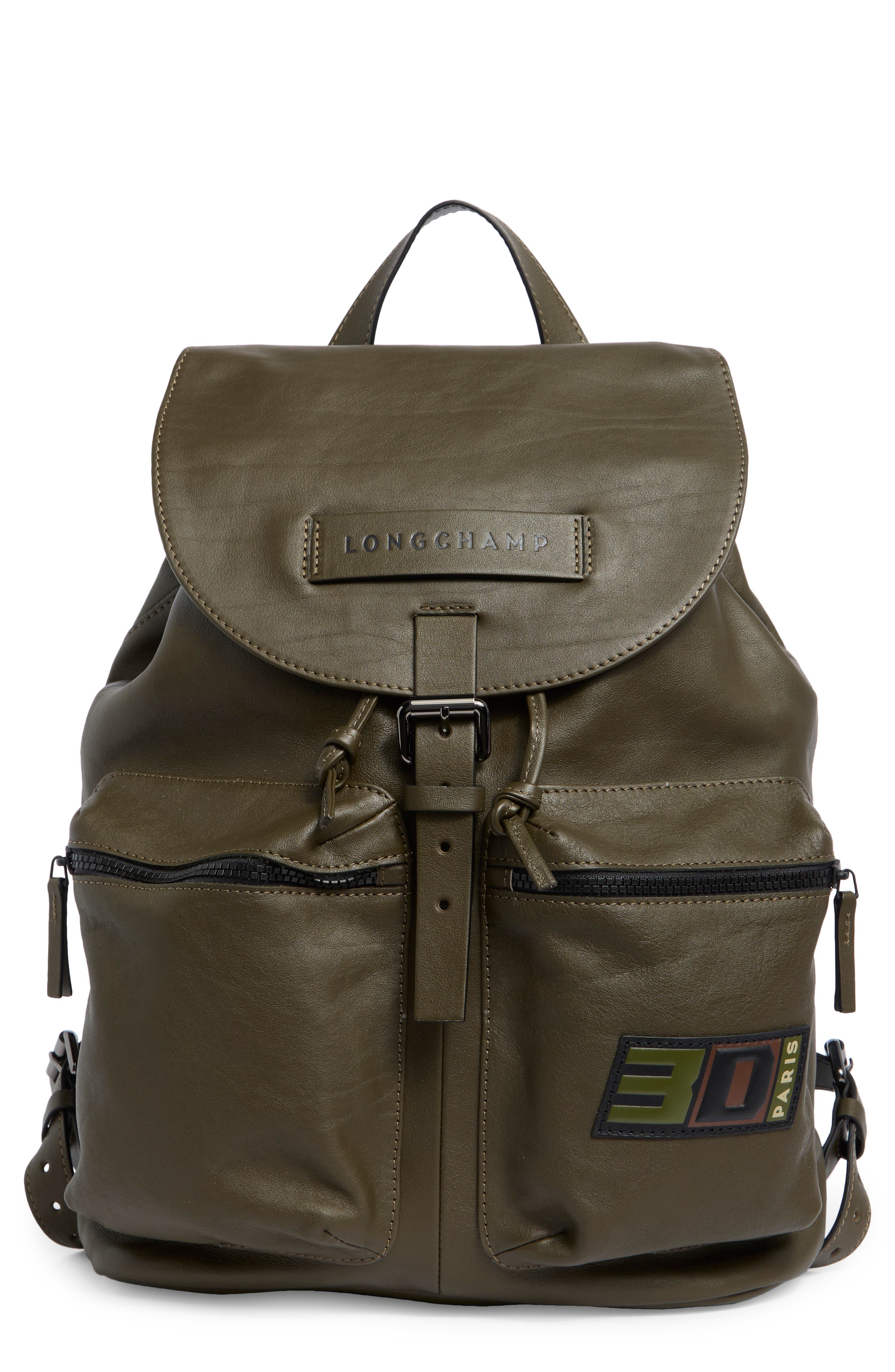 Longchamp Signature 3D Leather Backpack