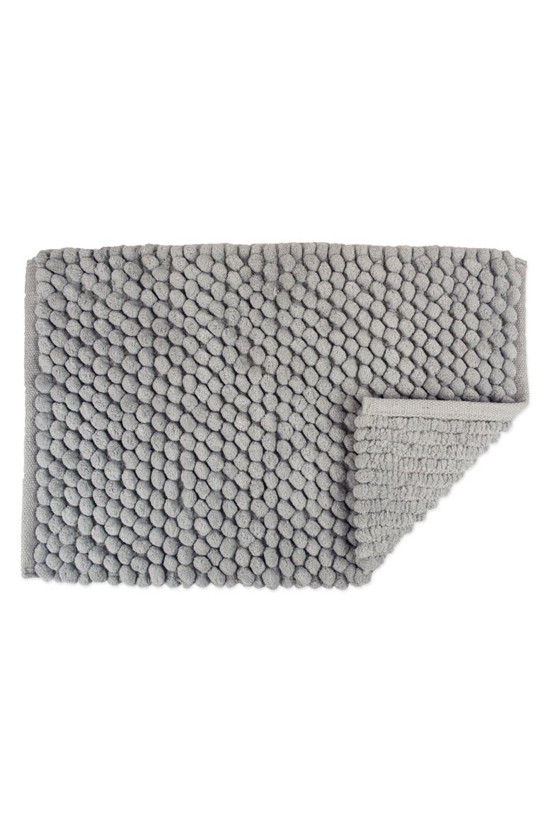 Microfiber Chenille Bath Mat Gray 17x24, Alternate, color, Gray