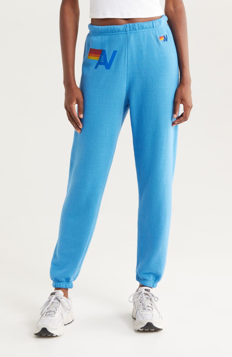 Aviator Nation AV Sweatpants, Main, color, Cobalt