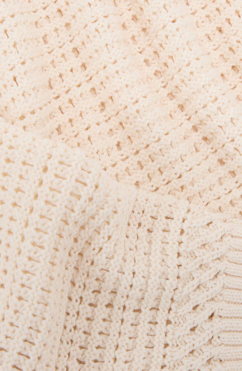 Reiss Bonnie Open Stitch Cotton Sweater, Alternate, color, Neutral