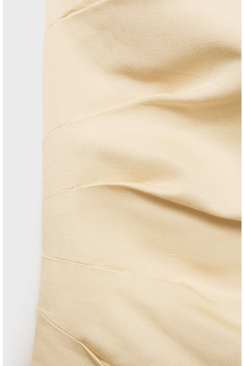 Fiona Pleated Strapless Top, Alternate, color, YELLOW